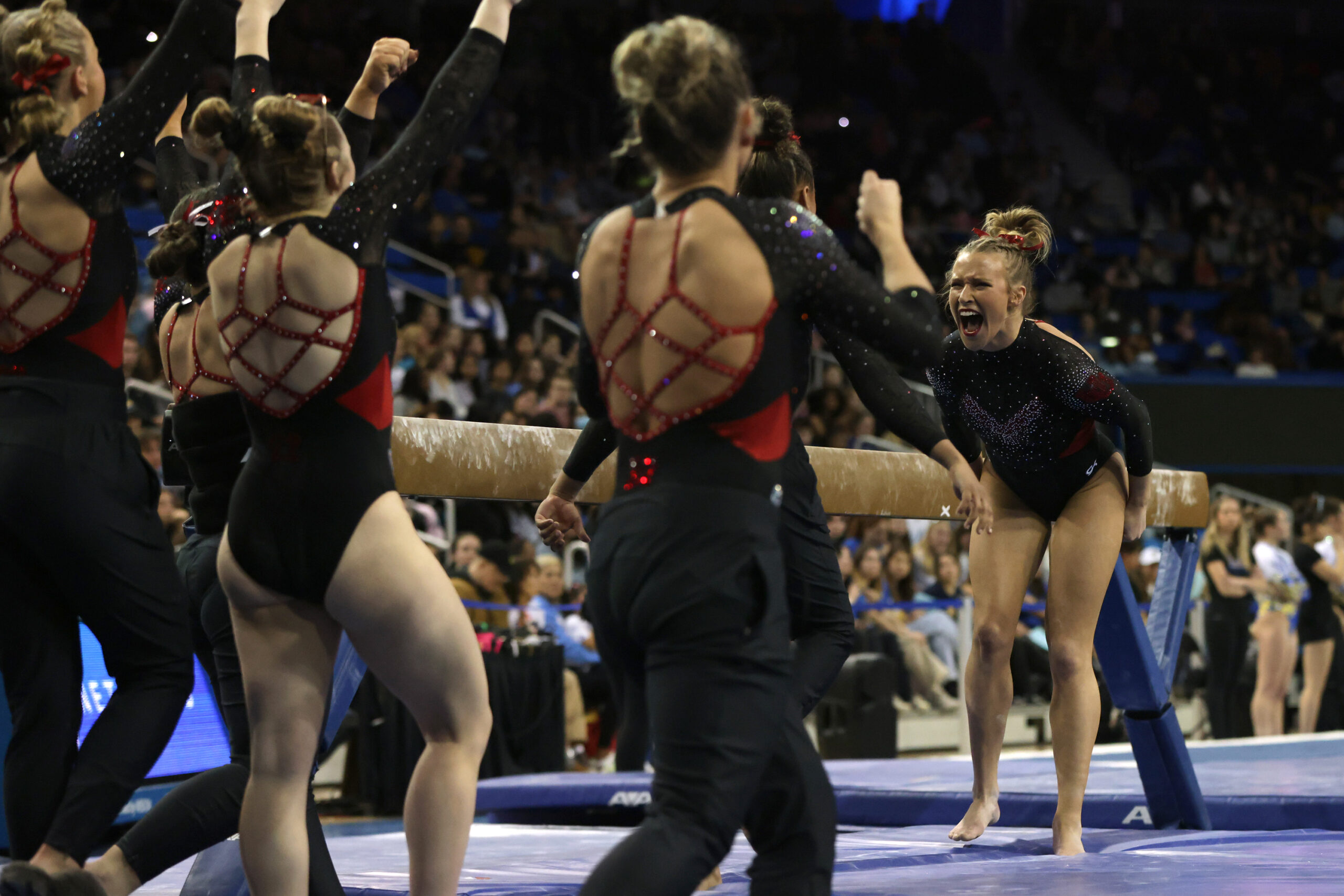 Parents' viral reaction to their daughter's gymnastics routine is the best thing you'll see today