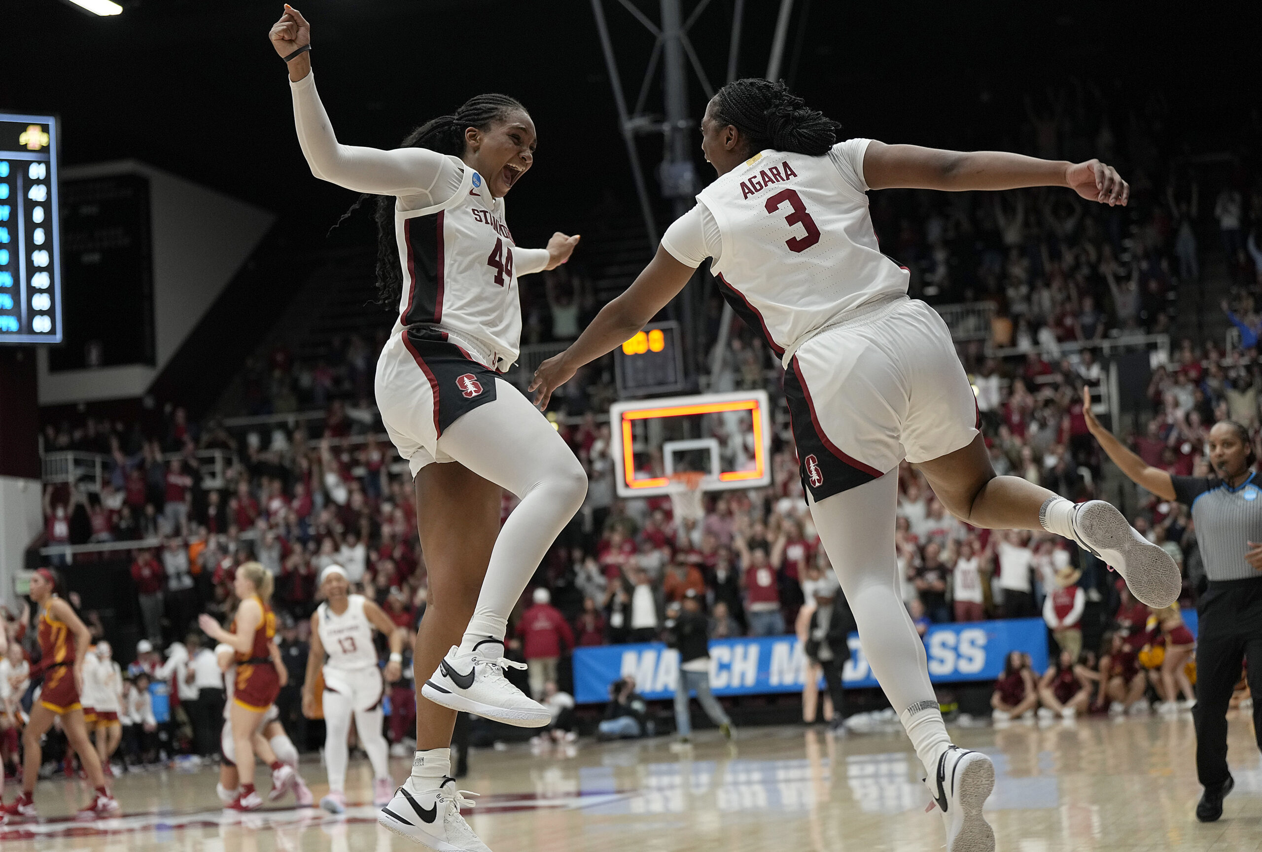 'Warrior' Kiki Iriafen helps Stanford survive Iowa State in OT - Just Women's Sports